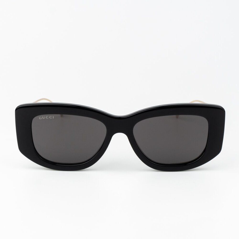 SALE! Gucci Women Sunglasses Black Gold Grey Butterfly GG1566S 001 BRAND NEW